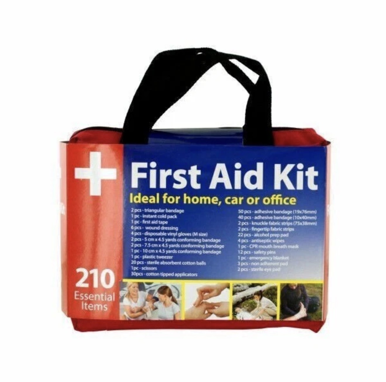 210 PIECE EMERGENCY FIRST AID SURVIVAL KIT (WITH CASE) - Image 3